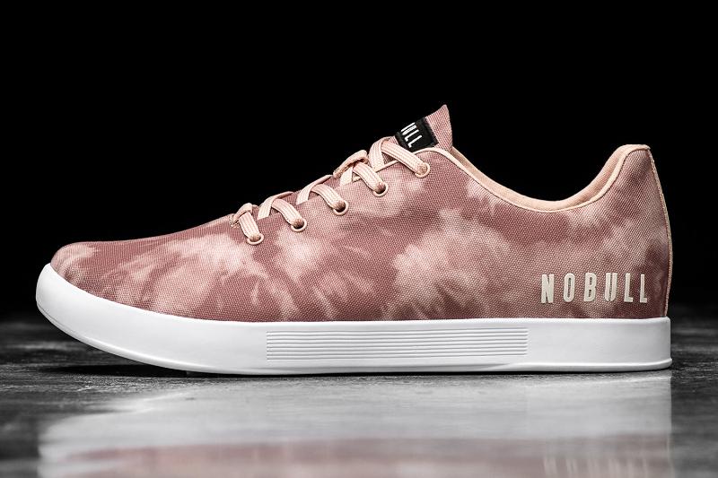 Rose Nobull Dusty Rose Tie-Dye Canvas Men\'s Trainers | CA O1445K